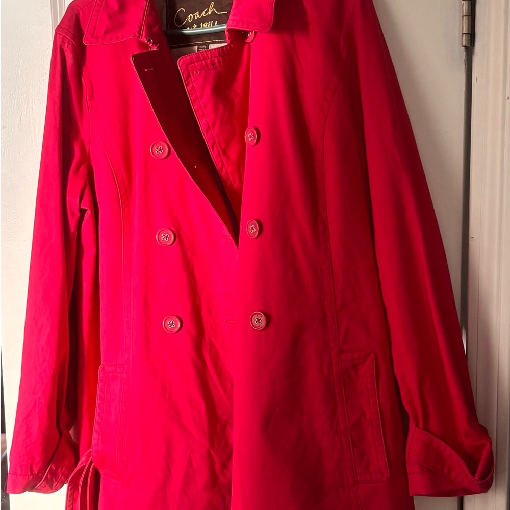 Coach Women's Pink Trench Coat